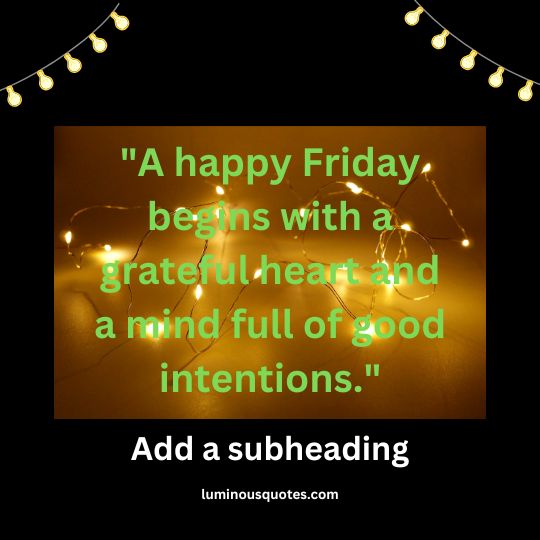 positive friday blessings