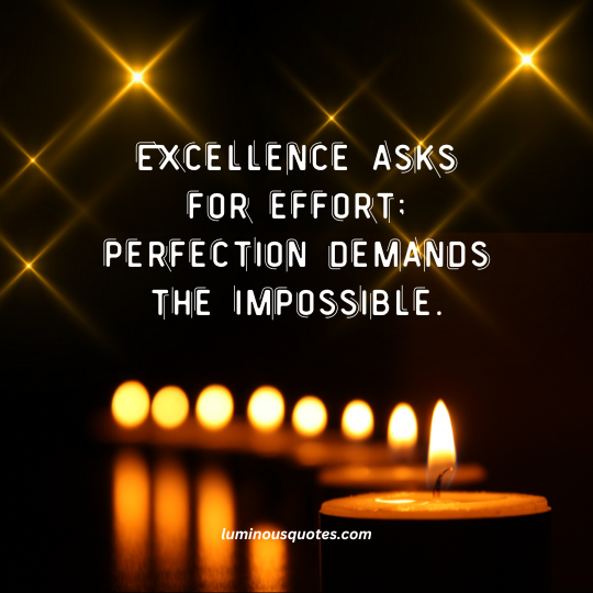Quotes About Perfection and Excellence