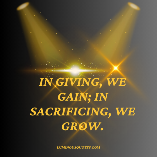 Quotes on Sacrifice for Others